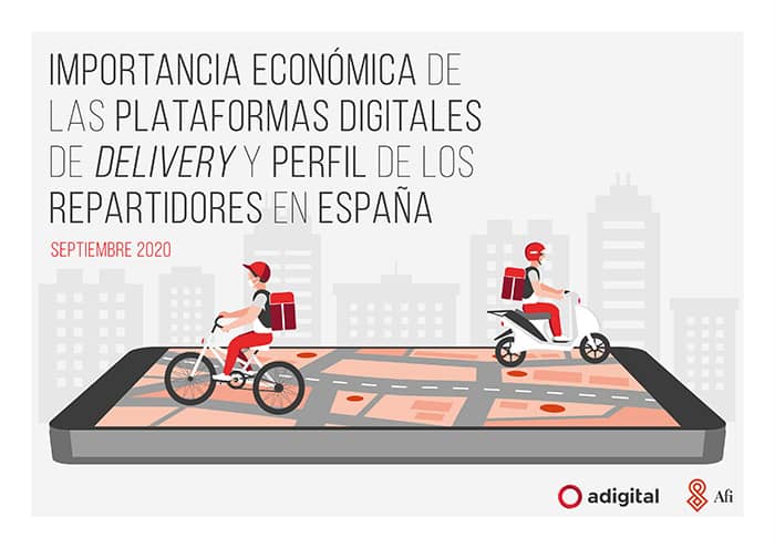 Importancia económica de las plataformas digitales de delivery y perfil de los repartidores en España